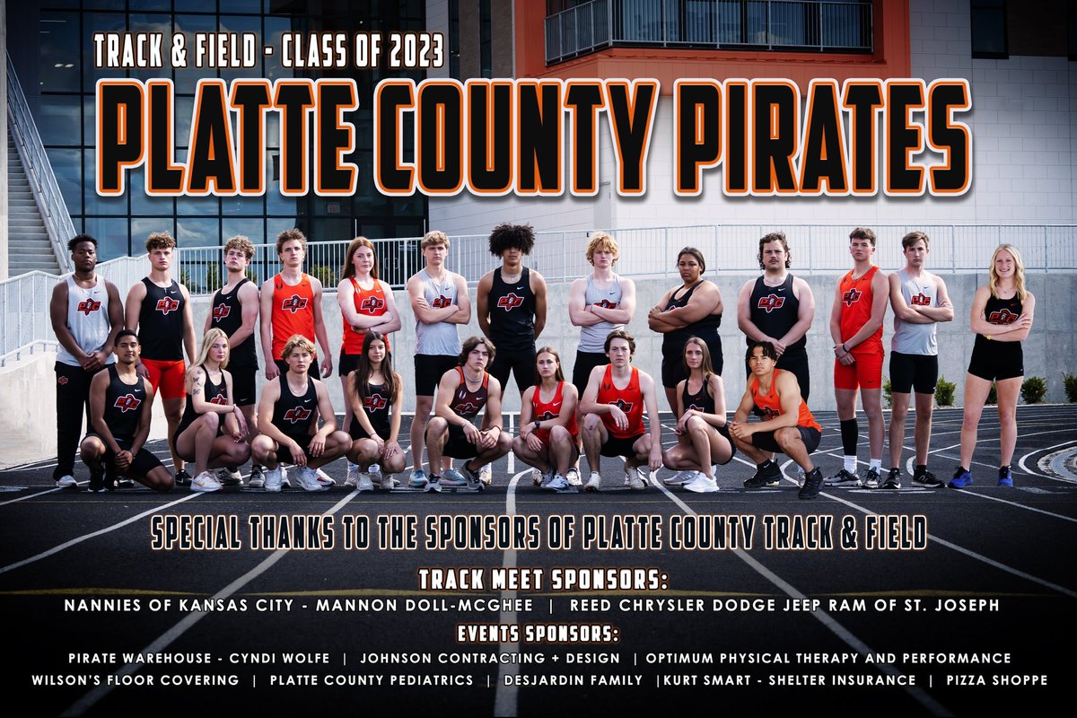 Congrats to the “Class of 2023” Platte County Track &amp; Field Athletes! Good luck as you close out your high school career this season!  <a href="/PCHSHalls/">PCHS Halls</a> <a href="/PlatteCountyR3/">PlatteCountyPirates</a> <a href="/PCHSprincipals/">PCHS Administration</a> <a href="/PCHSAthletics1/">PIRATE ACTIVITIES</a> <a href="/PCHSTrack_Field/">PCTF</a>