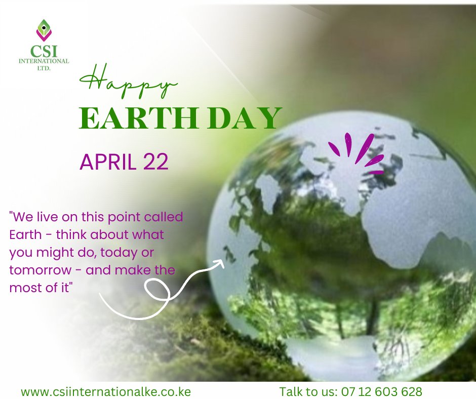 csilaboratory's tweet image. Happy earth day 2023!

#EarthDay #environment #laboratoryservices #csiinternationalke