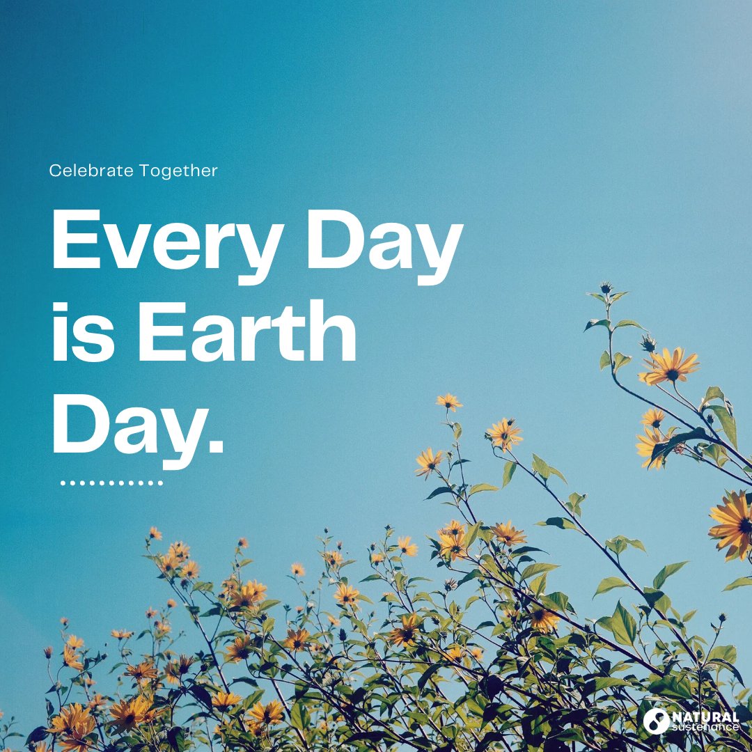 NatSustenance's tweet photo. Happy Earth Day! Celebrate with us and remember even the smallest change can make a difference: https://t.co/ECvlWvV4ZC

#earthday #earthmonth #saynotosingleuseplastic #plasticfree #plasticorplanet https://t.co/xedHMPp9Rc