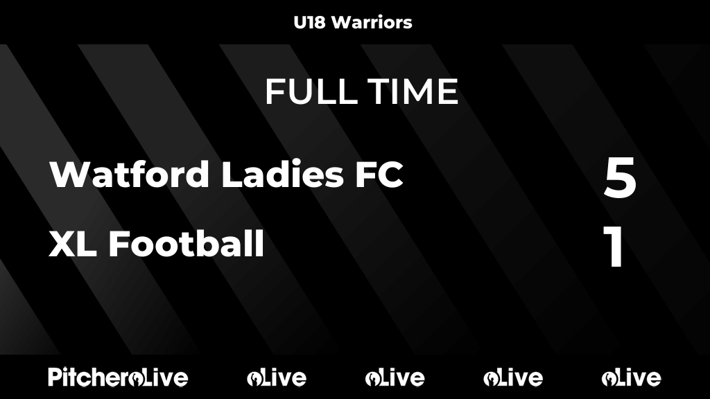 FULL TIME: Watford Ladies FC 5 - 1 XL Football
#WATXLF #Pitchero
pitchero.com/clubs/watfordl…