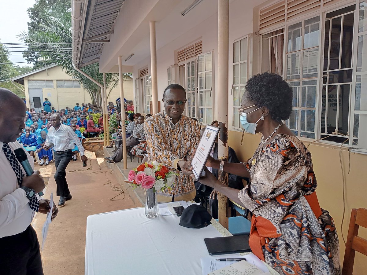 merikolpatrick's tweet photo. Hon Rebecca Kadaaga visited our school today, encouraged girls to work hard and cautioned them about being lured in to LGBTQ https://t.co/qokC8F1vgm
