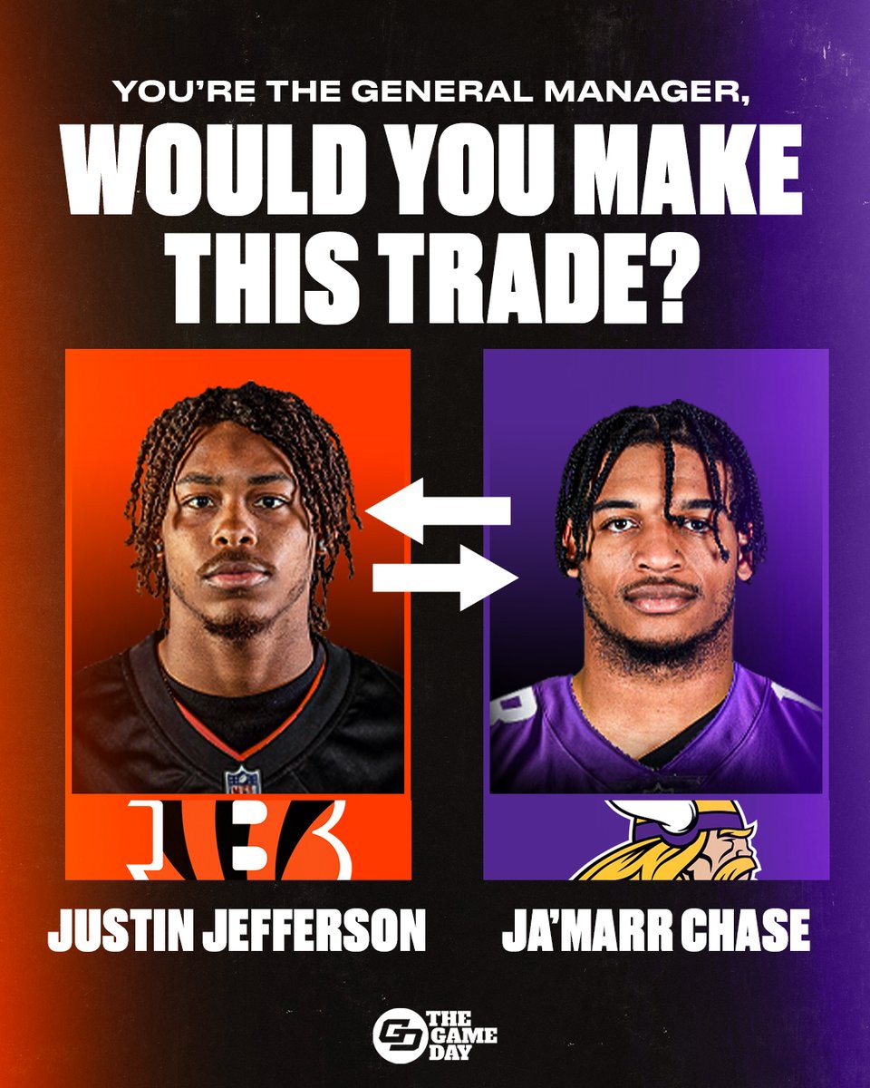 TheGameDayNFL's tweet photo. Are you taking this trade? 👀 https://t.co/kjfXRlSqq9