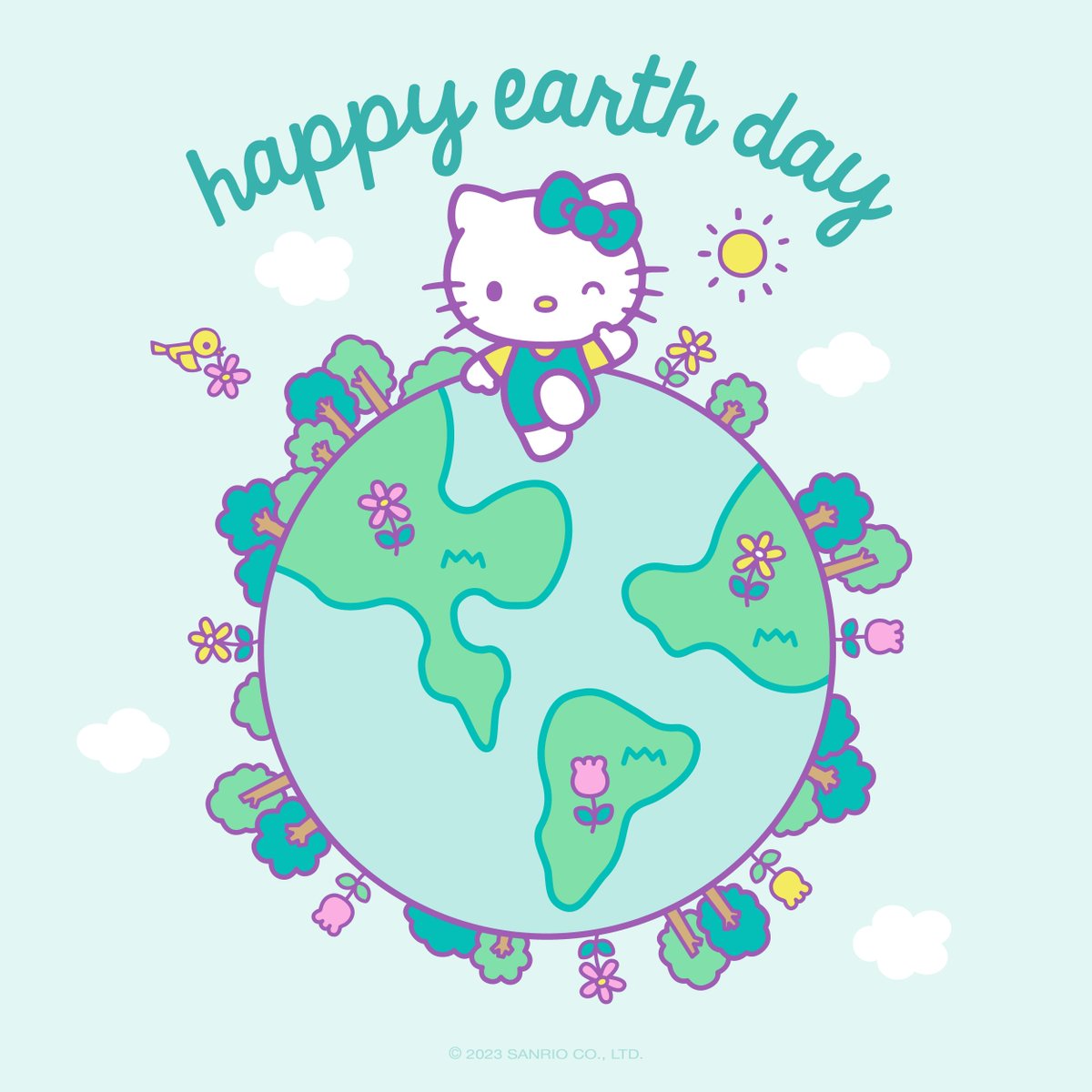 hellokitty's tweet image. Happy #EarthDay! 💖🌎🌱