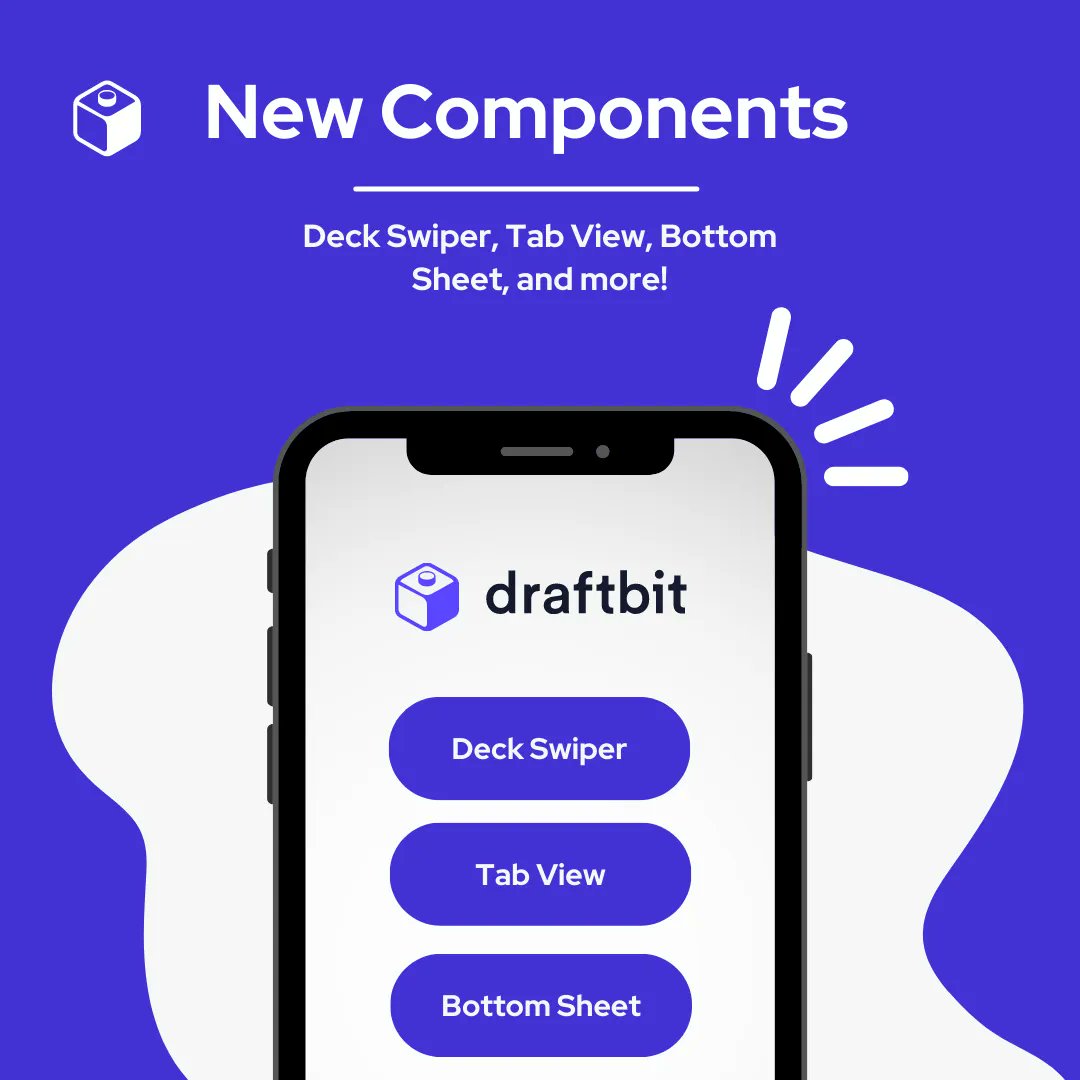 draftbit's tweet photo. Discover Draftbit's latest features: Deck Swiper, Tab View, Bottom Sheet, and more! Build stunning apps with ease. Upgrade now: https://t.co/9ee9EgycEJ
#draftbit #appdevelopment #appbuilder #appdesign #appcreator #appmaker #noCode #lowCode #UI #UX #mobileapp #webapp #iOS https://t.co/SMwOaksJ2a