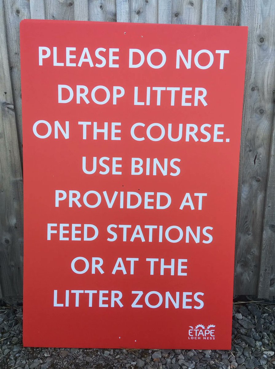 EtapeLochNess's tweet photo. Please help us to keep #LocNess and #Inverness clean and tidy by disposing of your litter responsibly at support stations, litter drop zones and the finish.
It's a privilege to be able to cycle around Loch Ness so please do everything you can to keep it free from litter. https://t.co/begiYfkfPD