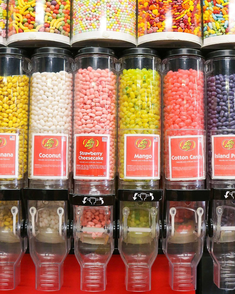 savcandy's tweet photo. Which jelly bean flavor do you choose? Our candy wall is chock full of hundreds of flavors to choose from. Come get your jelly bean fix and let the sweet times roll 🍬🎉
#savannahcandykitchen #savcandy #candy #candylovers #candyshop #nationaljellybeanday #sweettooth https://t.co/sV5dsXu54b