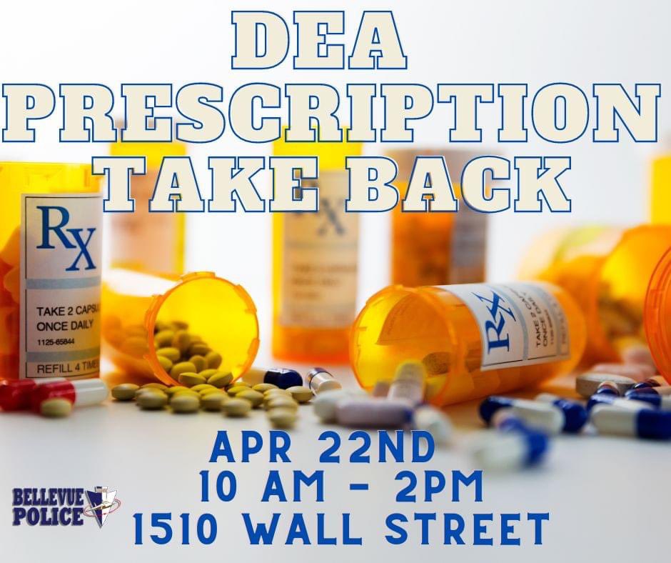 Don’t let a little early Spring snow ❄️ stop you. Stop by and drop off your unwanted medication 💊 between 10-2 today. ⛄️ <a href="/CityofBellevue/">City of Bellevue</a> <a href="/DEAOmahaDiv/">DEAOmaha</a>