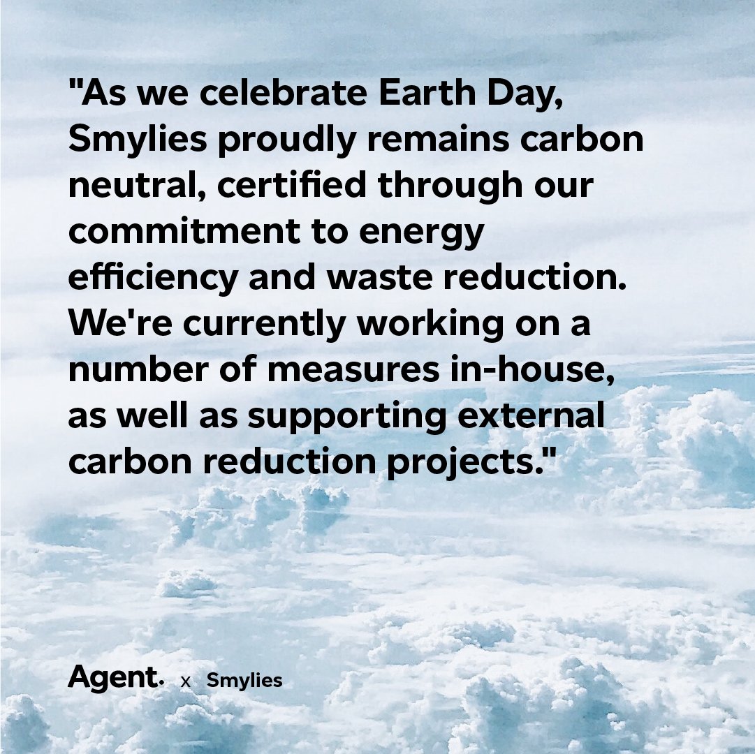 AgentMarket_X's tweet photo. .@SmylieLtd are certified carbon neutral, and are 100% committed to energy efficiency and waste reduction.
#EarthDay #EarthDay2023 🌍 #MakingGoodWork https://t.co/tG4KgdmxoK