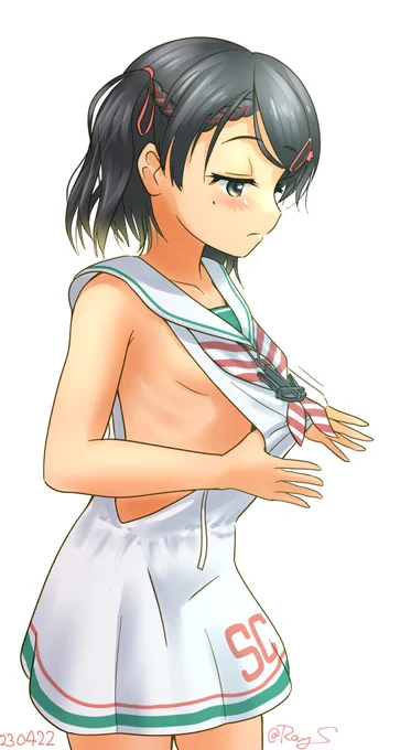 しろっこ#艦これ版深夜の真剣お絵描き60分一本勝負#艦これ版真剣お絵描き60分一本勝負_20230422 