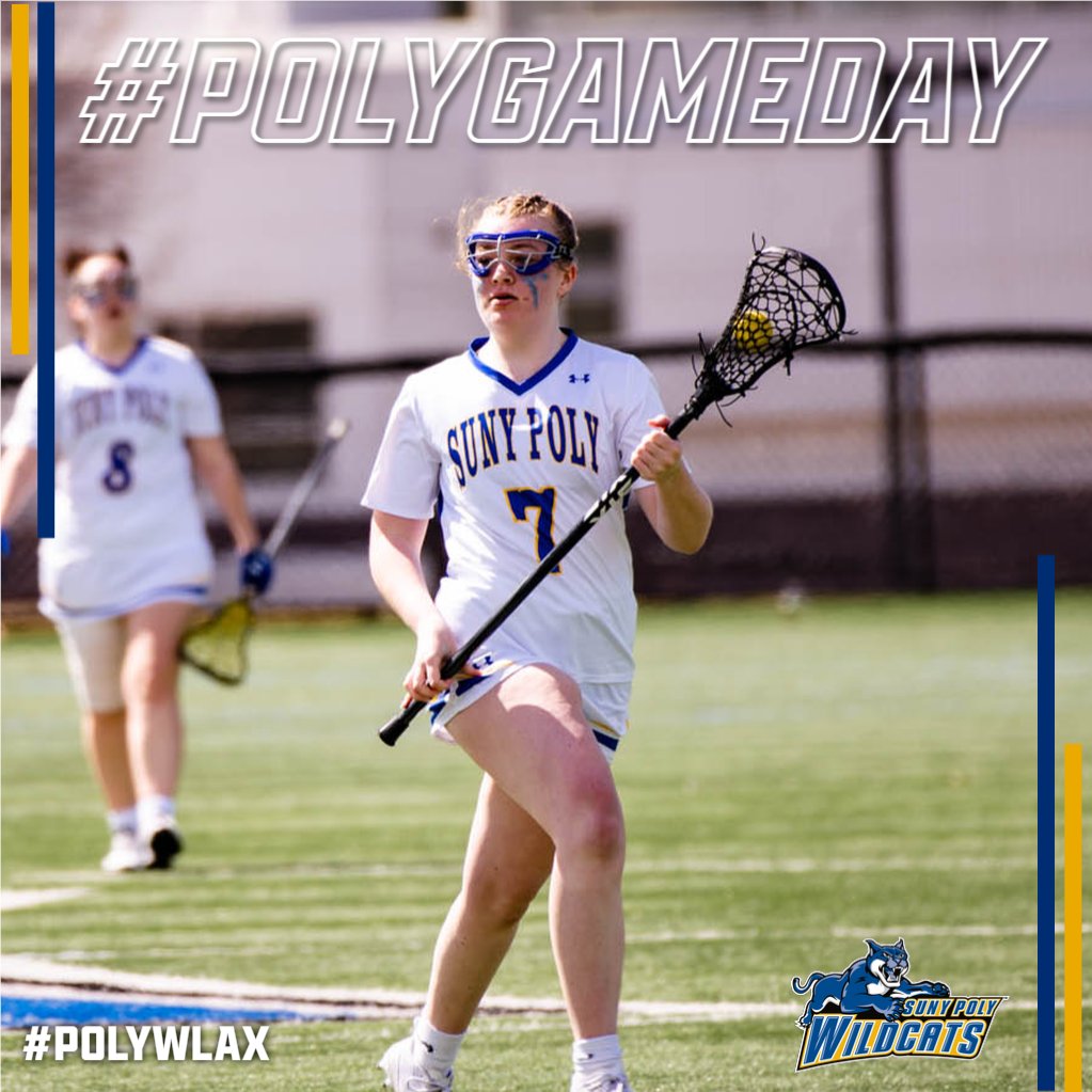 #PolyGameday🟡🔵🥍
Women's lacrosse takes on NVU-Lyndon in <a href="/nacathletics/">North Atlantic Conference (NAC)</a> play today! 
🕖 - 12:00 PM
📍 - Lyndon, VT
📺📊 - Check our schedule for live coverage links! 
#PolyWLAX #d3lax