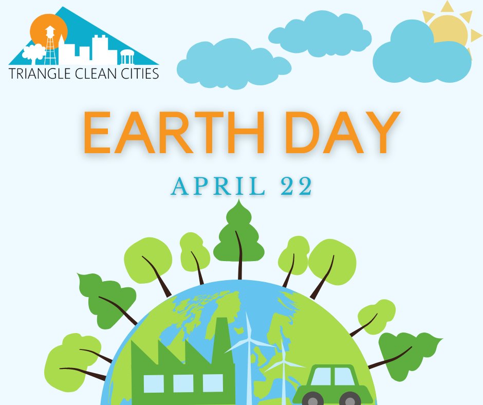 trianglealtfuel's tweet photo. Happy Earth Day from the Triangle Clean Cities Team!
If the weather holds, check out these Earth Days from our partners ☔
https://t.co/Y8m4loCMPL https://t.co/bxQXo1xeY0