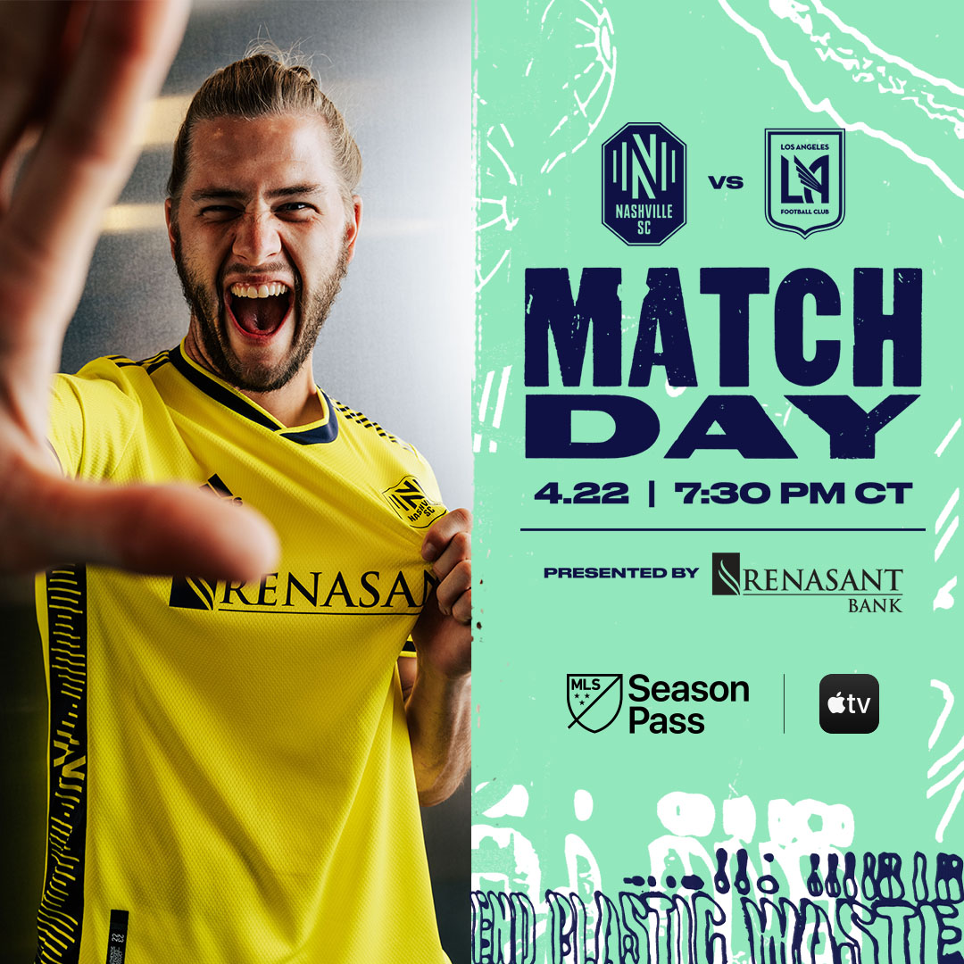 NashvilleSC's tweet photo. Gonna be a big one at @GEODISPark 👀

🎟️ https://t.co/1Ew7ERaZrT
📺 #MLSSeasonPass on @AppleTV: https://t.co/pxLdMjg01E 
📻 @1045TheZone https://t.co/f1HKlY5E6U