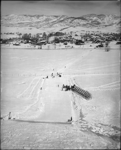 Old Colorado Photos on Twitter "View, from uphill, of the ski course