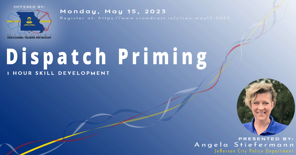 Join us for our next Free CEU webinar entitled "Dispatch Priming" on Monday, May 15th at 9:30 AM (central). The session will be recorded and available for on-demand viewing after the live broadcast. Learn more or register at: crowdcast.io/c/ceu-may15-20…