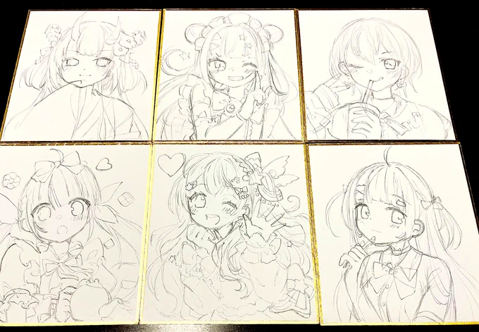 色紙進捗〜✏️🌟
コメットちゃんのカロリーやばそう(O_O) 