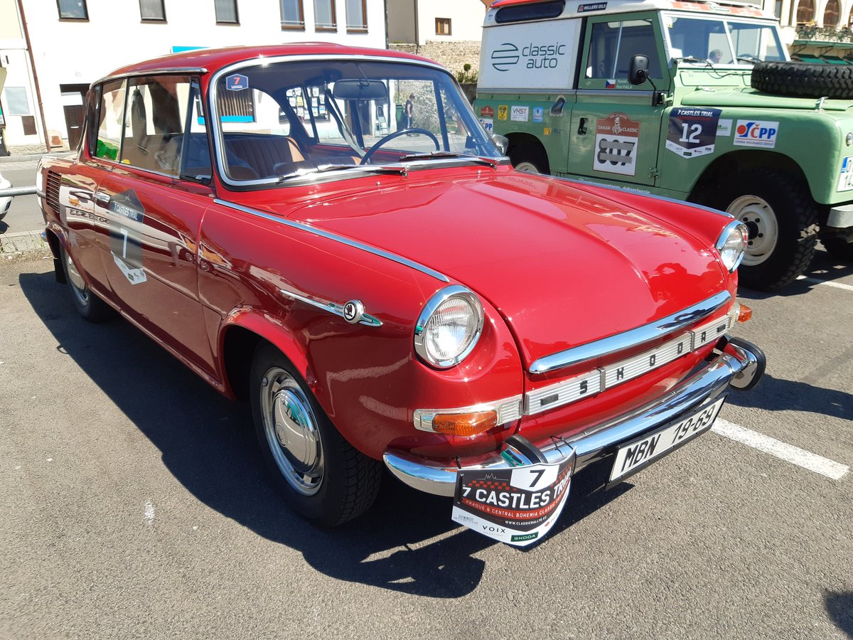 ONDREJ_LANIK's tweet photo. Attractive colours, attractive faces - Skoda cars from 1940s till 1980s at 7Castles Trial 2023. https://t.co/y0HUvOVrzP