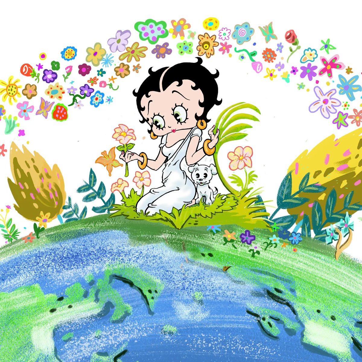 BoopPrezSays's tweet photo. It's #EarthDay! Do something kind today and every day for our planet. 🌍 
#EarthDay2023 #EarthMonth @bettyboopnews https://t.co/jFtgROSzlC