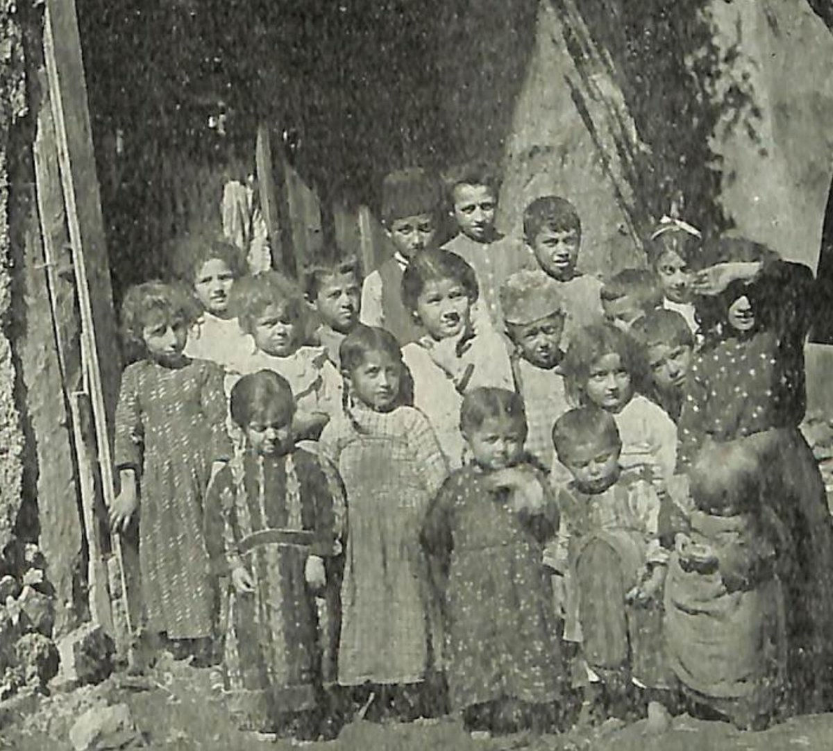 Armenian orphans. Photo was published in ‘Friend of Armenia’ quarterly, organ of the society of ‘Friend of Armenia’, January 1921 edition, London. #ArmenianGenocide #Armenian #Armenians #Armenia #NeverAgain #Genocide