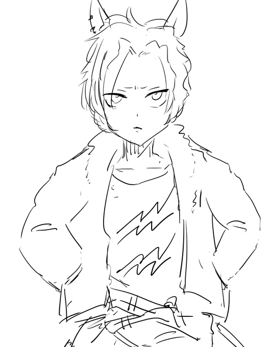 記憶だけで描いたナリタタイシン 