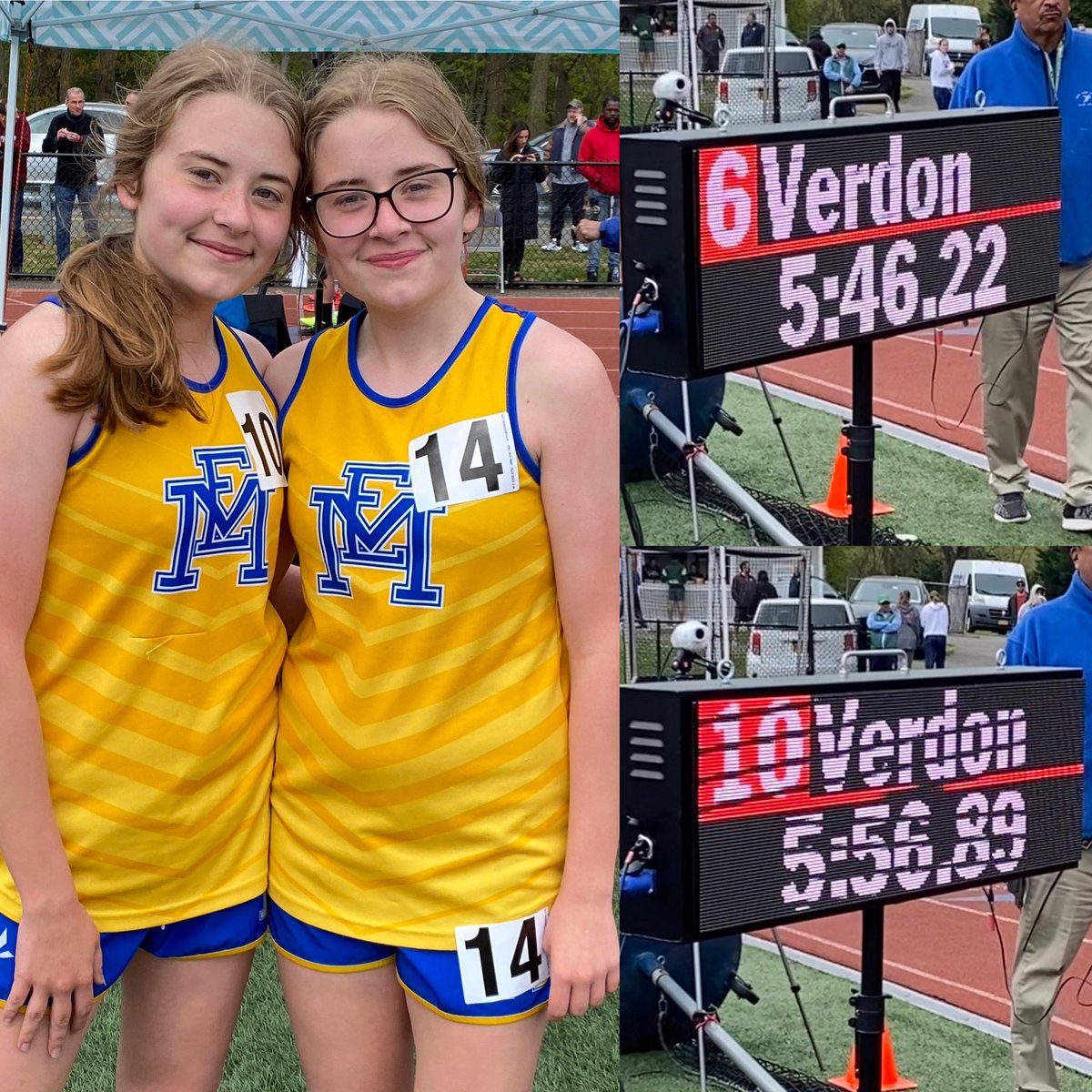 EMXCTF's tweet photo. ⚡️ A Twin Set of 1500 PRs ⚡️
Emily (5:46.22) and Kate (5:56.89) grab PRs at the Nassau Coaches Invitational! #DoubleTrouble #PushingThePace https://t.co/ivD0uP5JHE