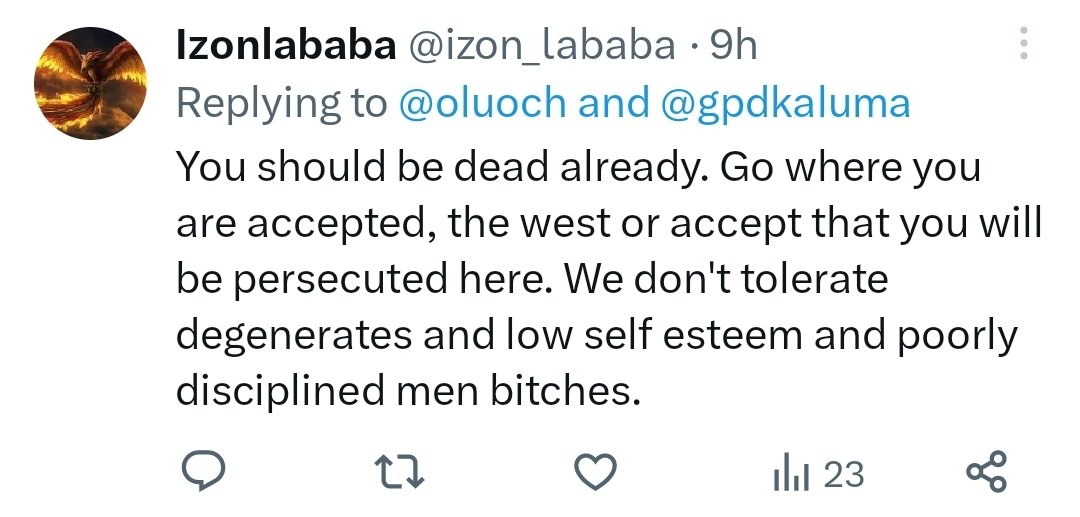 oluoch's tweet photo. Hon. George Peter Kaluma @gpdkaluma 

I just wanted to show you, and everyone else, a little snapshot of the cruelty that exists because of the misinformation you are spreading. 

I will not insult anyone. I will respond to everyone with kindness. 

Thank you fellow Kenyans. https://t.co/a6AStmTGka
