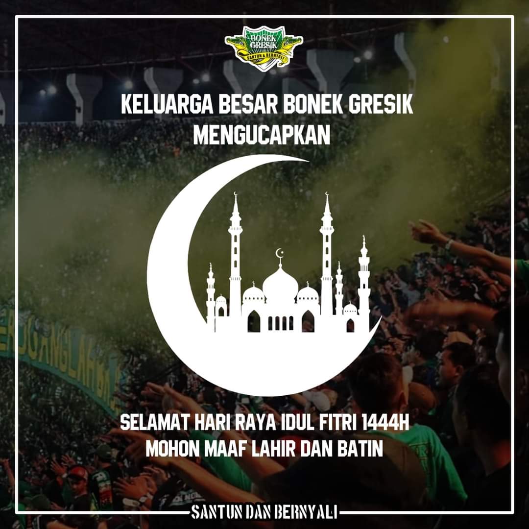 Selamat Hari Raya Idul Fitri 1444H 🕌 Mohon Maaf Lahir &amp; Batin 🙏🏻
#EidMubarak #idulfitri #idulfitri1444H #idulfitri2023 #lebaran #Lebaran2023 #bonek #gresik #bonekgresik #persebaya #surabaya #bola #sepakbola #indonesia