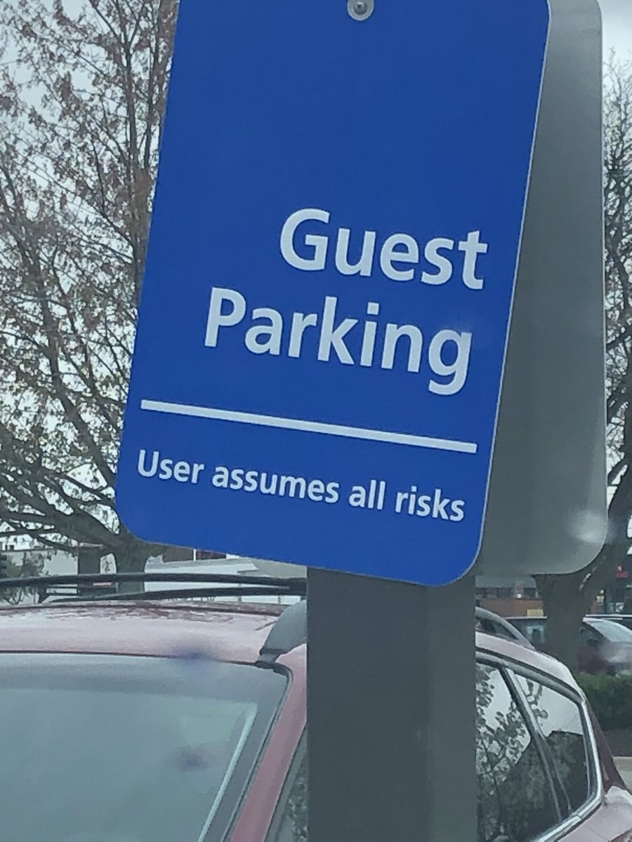 A truly good parking lot sign transcends.