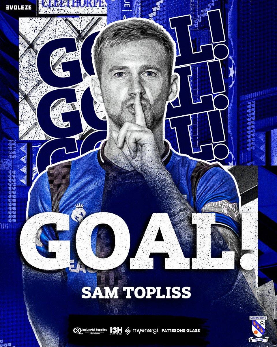 CleeTownFC's tweet photo. 12: 𝗚𝗢𝗔𝗟 - what a response!

Sensational build-up and a great finish into the corner of the net from Sam Topliss... THAT'S THE WAY!!

#Topppoooooooo
#PitchingInNPL
#uto🦉

(1-1) https://t.co/flyc4iNEzV
