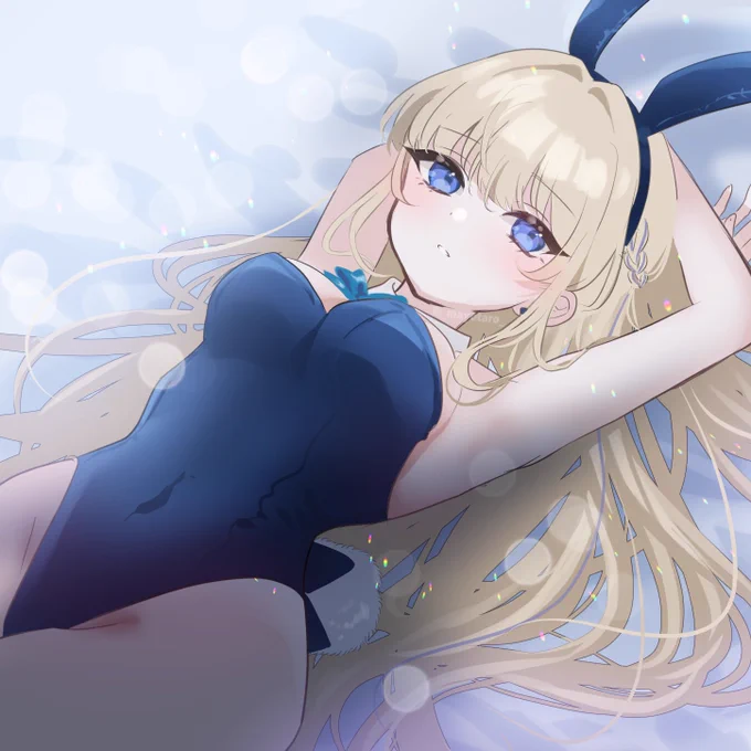 バニートキ可愛いすぎ感謝 勢いで描いた#ブルアカ  #BlueArchive 