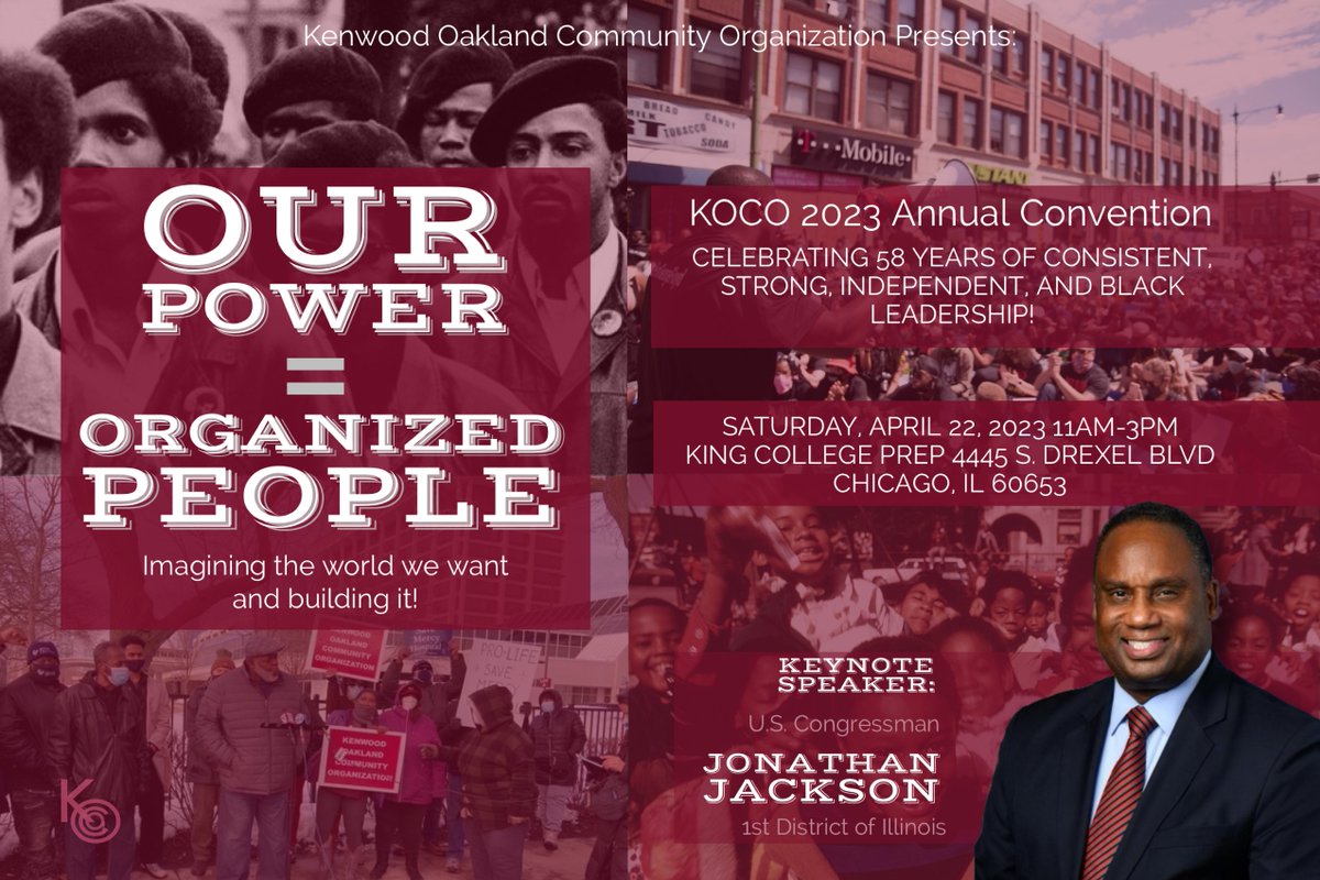 TODAY'S THE DAY!!!
We're getting ready for you to join us at our Annual Convention.

11 a.m. to 3 p.m.
King College Prep
4445 S. Drexel Blvd.
Chicago, IL 60653

This is where all communities come together to share ideas and solutions!

#KOCOmmunity