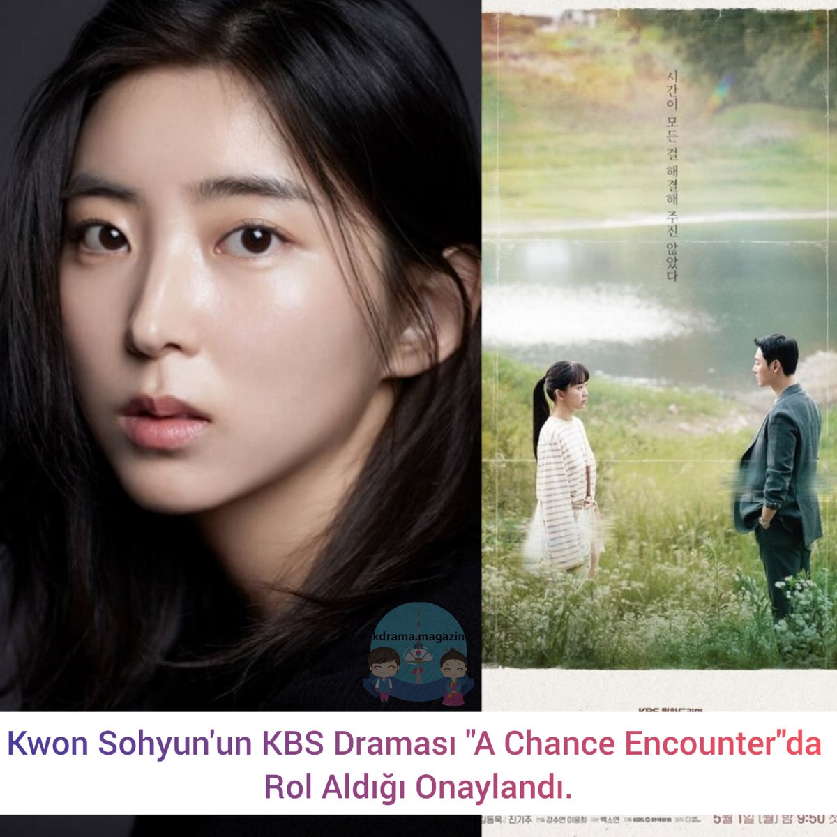 kdrama_magazin's tweet photo. #KwonSohyun'un KBS Draması #AChanceEncounter'da Rol Aldığı Onaylandı.
🗓1 Mayıs'ta yayınlanacak.
#KimDongWook #JinKiJoo #MetYouByChance #RunIntoYou https://t.co/Yp40sdzamF
