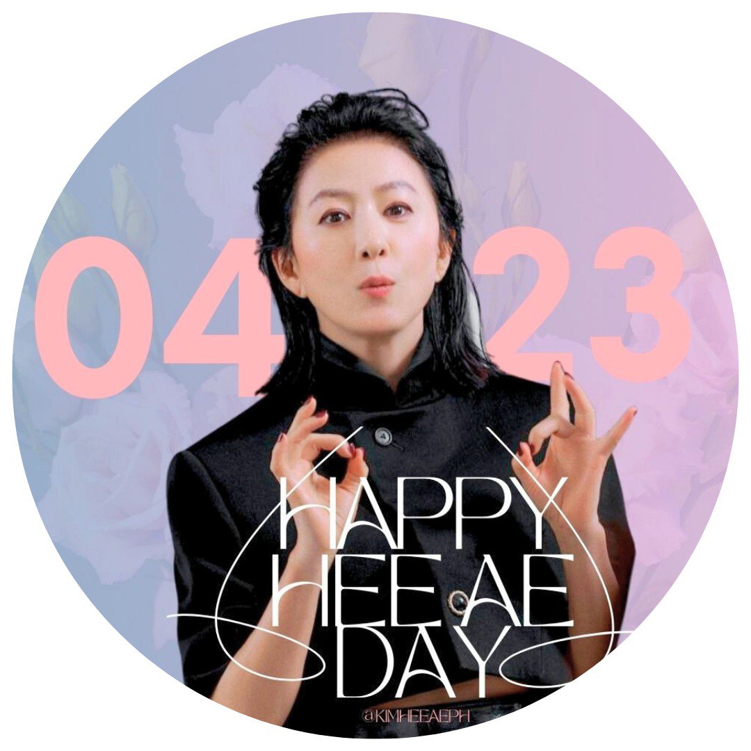 KimHeeAePH's tweet photo. KHA stans! HAPPY HEE AE DAY!

As part of our annual celebration, we have twitter icons you can use to celebrate her day! Let's change our profile pictures (twitter and IG) by 11:00 pm PST to show her our love and support!

#KimHeeAe #김희애 https://t.co/oFeCIh6zPQ