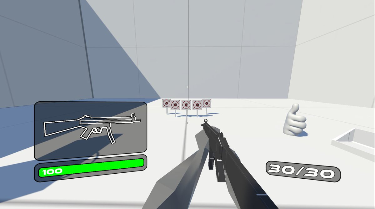 _CaptainRavioli's tweet photo. how many #screenshotsaturday's did i miss

couple stuff (bug fixes, general improvements through trial and error) and, more importantly:
- a model for the player
- inverse kinematics
- holding gun animations
oh yeah also you're taller https://t.co/W7DLdlsktS