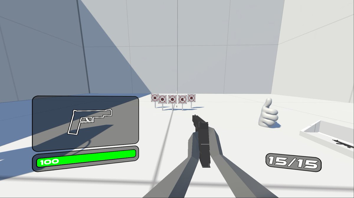 _CaptainRavioli's tweet photo. how many #screenshotsaturday's did i miss

couple stuff (bug fixes, general improvements through trial and error) and, more importantly:
- a model for the player
- inverse kinematics
- holding gun animations
oh yeah also you're taller https://t.co/W7DLdlsktS