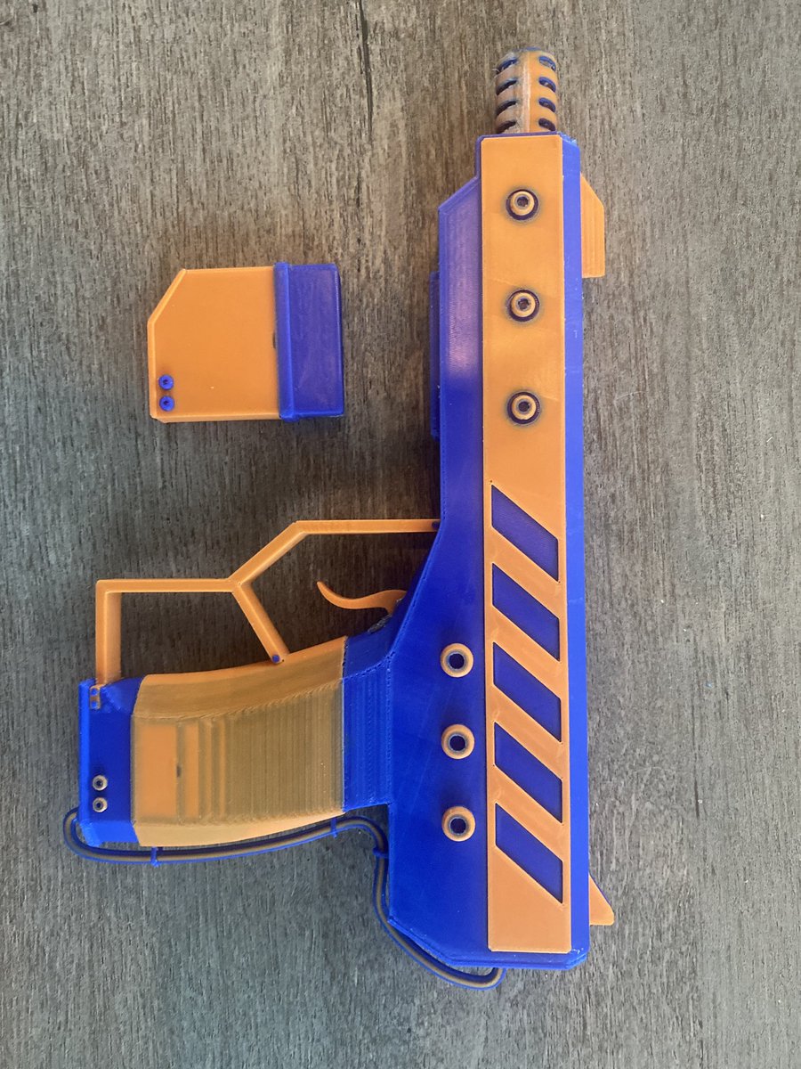CKnappUSN31's tweet photo. Cyber Crew Tanashi Gun 3D printed!

#cybercrew #ownyourassets #nftutility #bambulabs #3Dprinting https://t.co/3UQD32HdYf