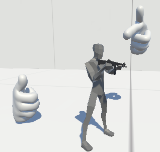 _CaptainRavioli's tweet photo. how many #screenshotsaturday's did i miss

couple stuff (bug fixes, general improvements through trial and error) and, more importantly:
- a model for the player
- inverse kinematics
- holding gun animations
oh yeah also you're taller https://t.co/W7DLdlsktS
