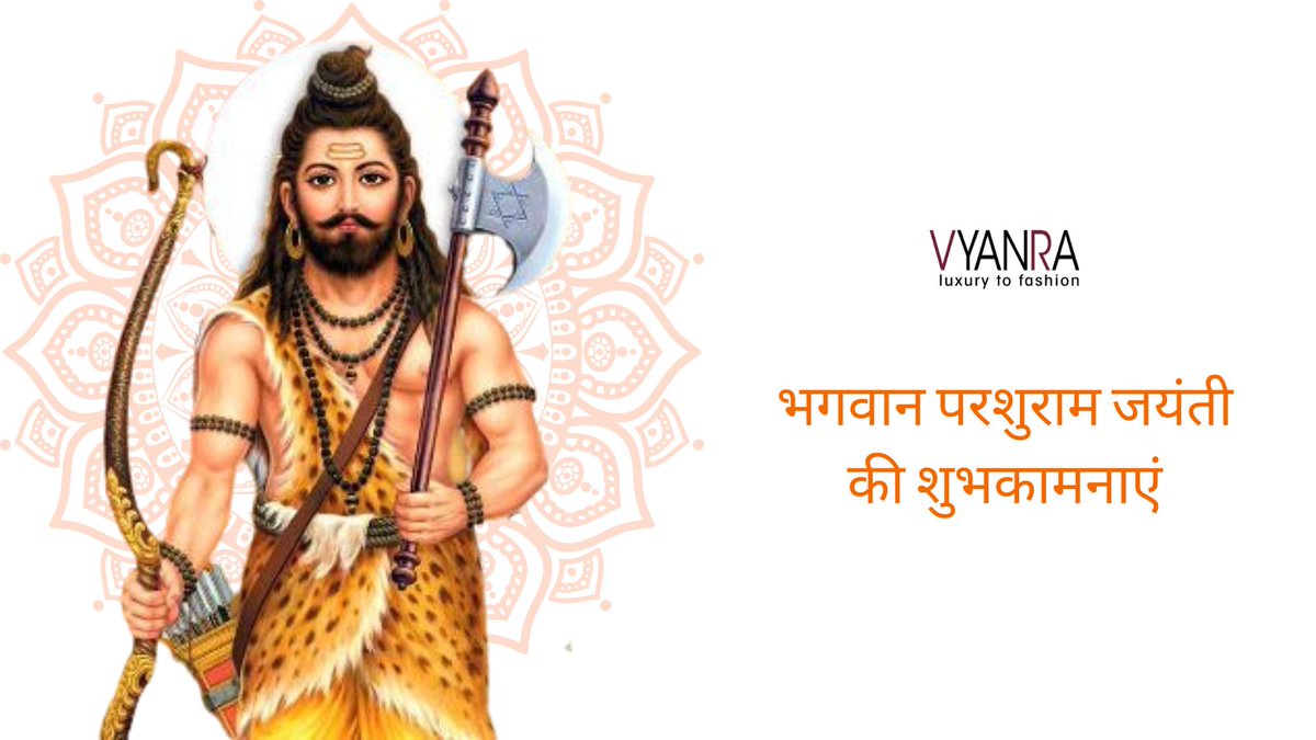 vyanra's tweet photo. Vyanra wishes you all Happy Parshuram Jayanti...

#ParshuramJayanti #indianfestival #vyanra
#luxurytofashion https://t.co/3CNgJZlFG8