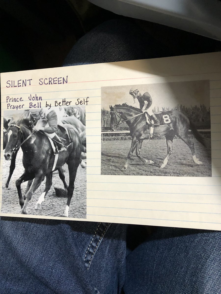JackpotNick's tweet photo. Former 2yo champ #SilentScreen was a classy sort. Think the owner of the NY Jets used to own him. https://t.co/kUqo3WxAwq