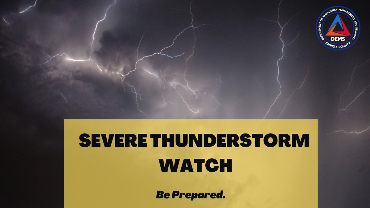 [10:10 AM] A Severe Thunderstorm Watch is in effect until 6:00 PM ...