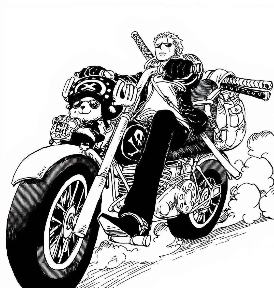 Manganimics's tweet photo. Chopper on a chopper... with Zoro
#OnePiece #Chopper #Zoro https://t.co/08zv76oyUl