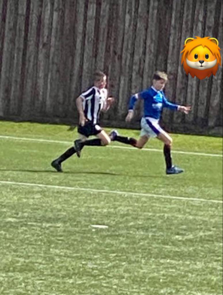 GentlesCarmel's tweet photo. Great games this morning for Leo 🦁and team against St Mirren. Keep working hard and keep smiling 😀 https://t.co/LpcdGylLAD