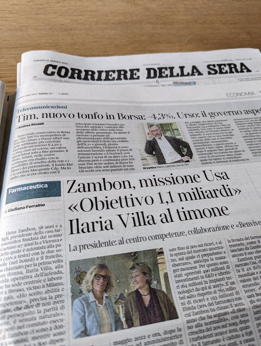 Interessante approfondimento di <a href="/16febbraio/">Giuliana Ferraino</a> per <a href="/Corriere/">Corriere della Sera</a> sul nuovo piano industriale di <a href="/ZambonPharma/">Zambon</a> insieme ad #ElenaZambon e #IlariaVilla Focus su #ricerca futuro  #LifeSciences sviluppo #USA  nuove competenze e #formazione condivisa.