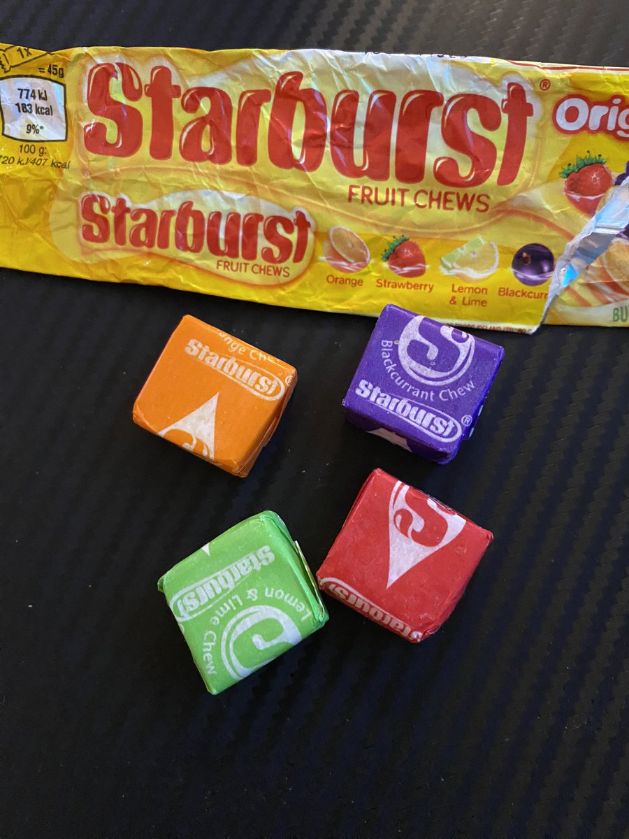Piney_OG's tweet photo. @RealmZ_BTW sent me starbursts all the way from Wales! Have you ever tried blackcurrant before? 🌟

#starburst #blackcurrant #wales #candy #codepiney #piney_btw #realmz https://t.co/Gprq1U0OeK