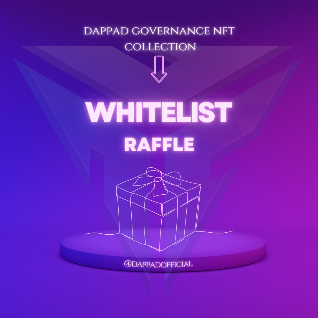 🚀 Dappad Launchpad's Governance NFT Collection Whitelist Draw is HERE! 🎉

🔥 10 lucky winners will get 100% access to our exclusive NFT collection! 🔥

To enter:
1️⃣ Retweet this tweet 🔄
2️⃣ Follow <a href="/Dappadofficial/">peep icosystem</a> 💙
3️⃣ Tag a friend 👥

Don't miss your chance! Winners announced