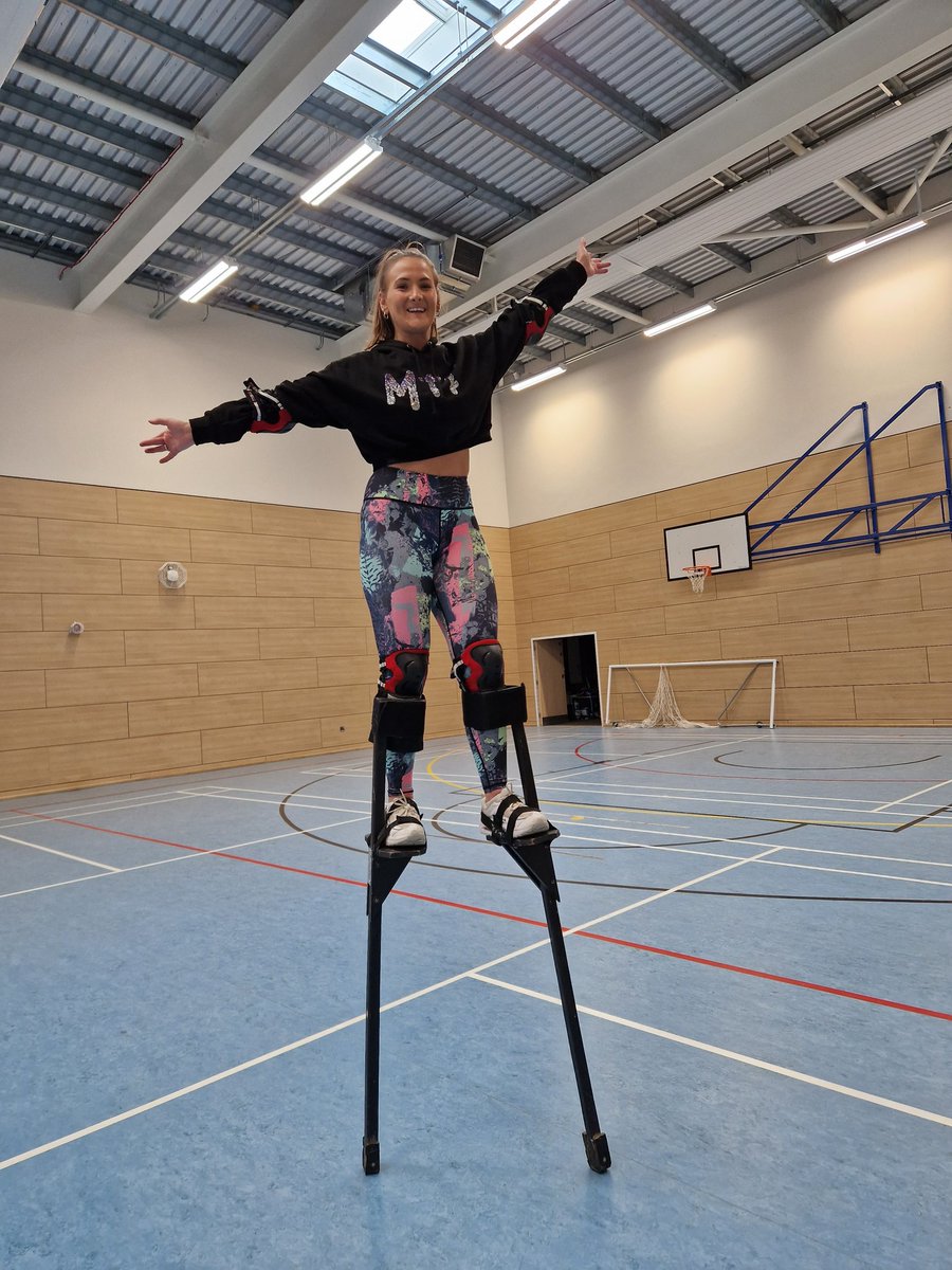 Sword fighting! Stilt walking! Whatever next??? <a href="/PIPtalent/">PrideInPerformance (PiP) 💙</a> #stiltwalking #stilts #newskill