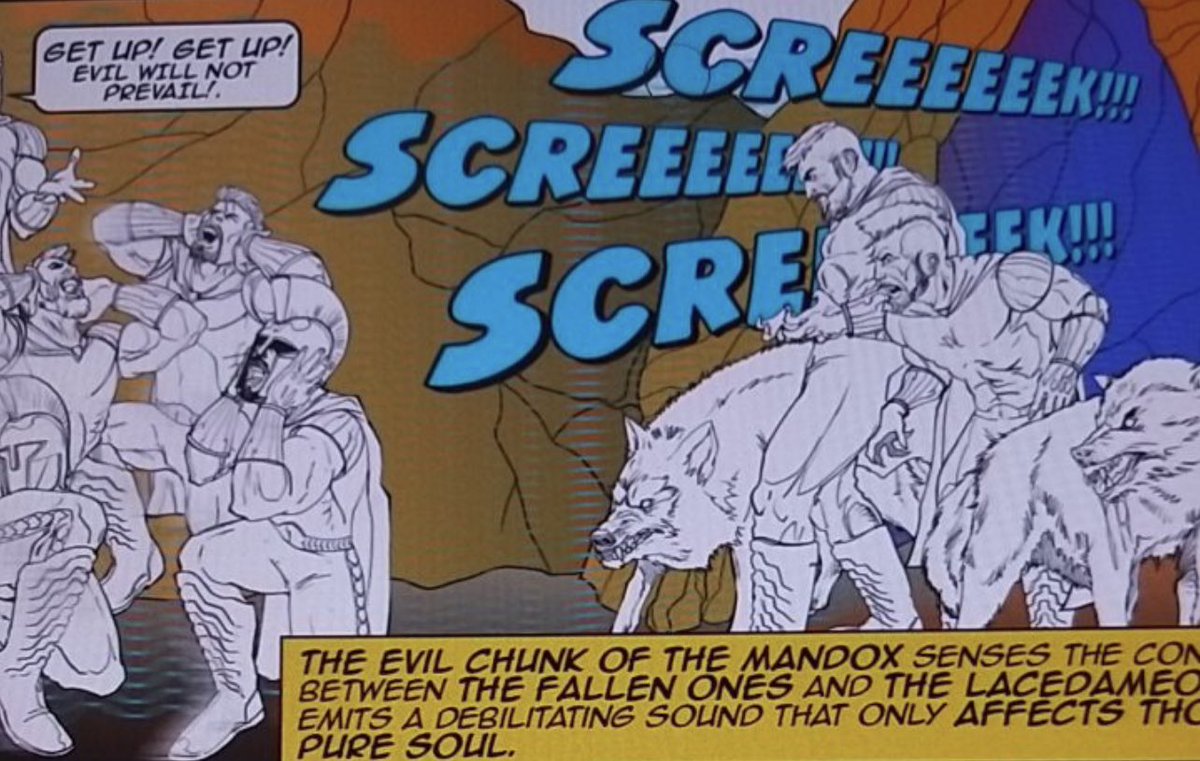 OfficialMandox's tweet photo. Investors have been wondering how the Lycans will be playing into the Mandox Story.

This is an older screenshot we will share for sneak peek. 

In the first comic you will see some wolf style characters that tie in with The Fallen.

 The first airdrop comic is coming soon to those who minted 5 of The Fallen.

#Mandox #MandoxNFTs #MandoxComics #NFTcomics