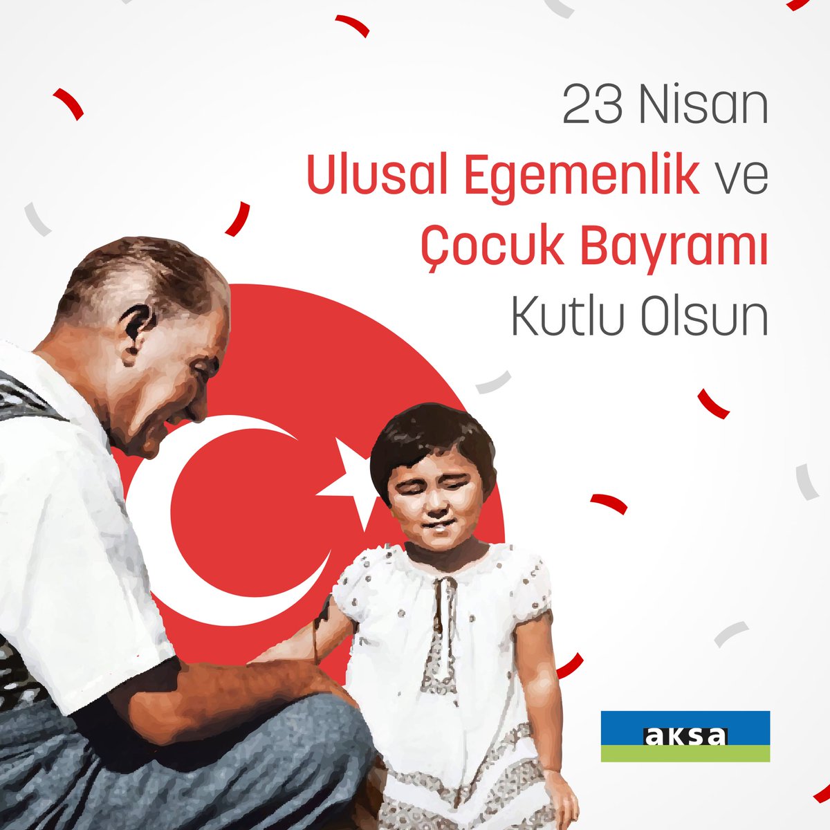 DOGALGAZAKSA's tweet photo. Ulu Önder Mustafa Kemal Atatürk'ün tüm dünya çocuklarına armağan ettiği 23 Nisan Ulusal Egemenlik ve Çocuk Bayramı kutlu olsun. #23Nisan https://t.co/UjA4NFBviA