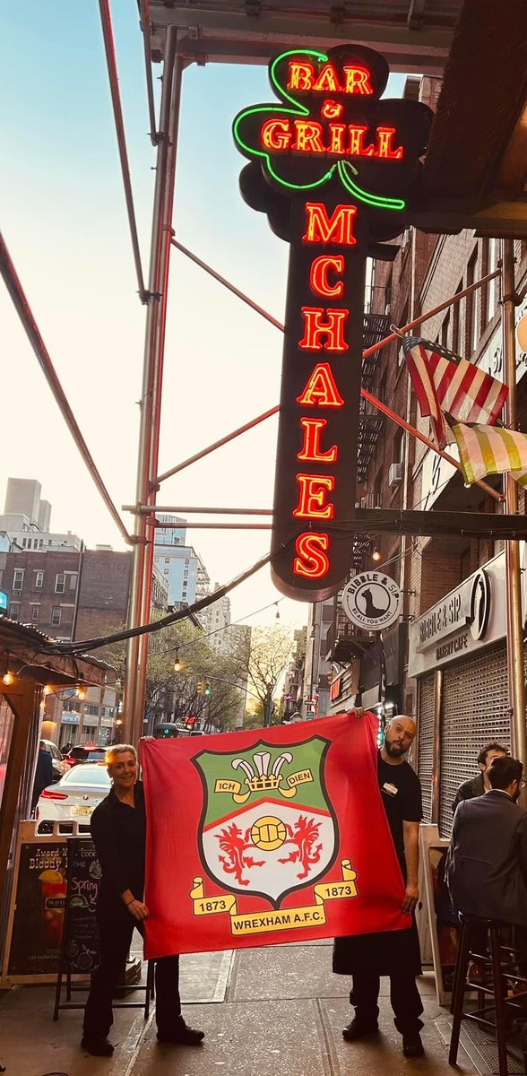 From all of us in #NYC,  congratulations on promotion <a href="/Wrexham_AFC/">Wrexham AFC</a> !!!

<a href="/RMcElhenney/">Rob Mac</a> <a href="/VancityReynolds/">Ryan Reynolds</a> <a href="/SoccerRep/">The Soccer Republic</a>