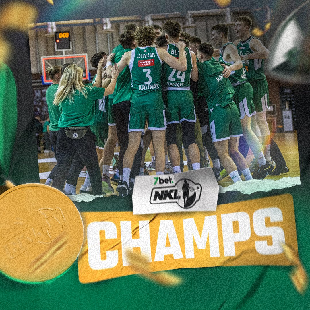 Zalgiris junior team won it all - the champions of NKL. Congratulations!!! 🥇