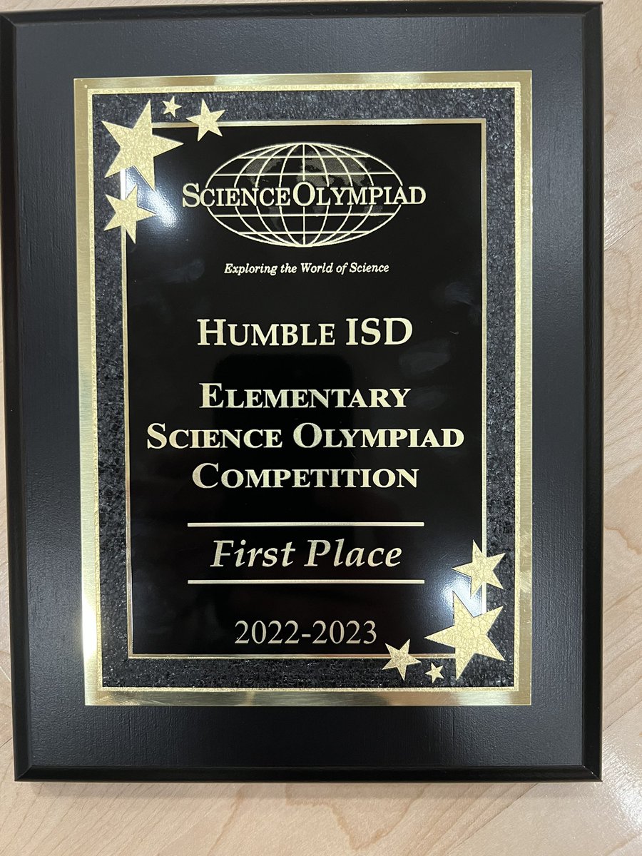 Super proud of our Humble ISD 1st place Science Olympiad district champions! <a href="/HumbleISD_WCE/">Willow Creek Elem</a> <a href="/Humble_Science/">Humble ISD Elementary Science</a> <a href="/SOAlumniNetwork/">Science Olympiad</a> #HumbleSciO